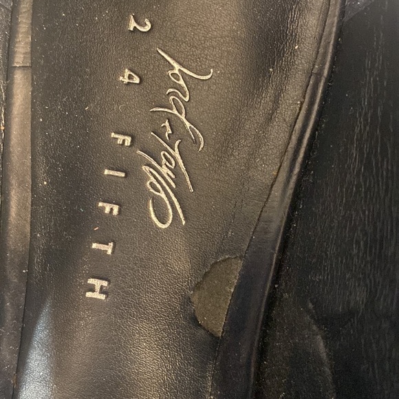 Lord & Taylor Leather Pointed Heeled Loafers - Picture 11 of 13
